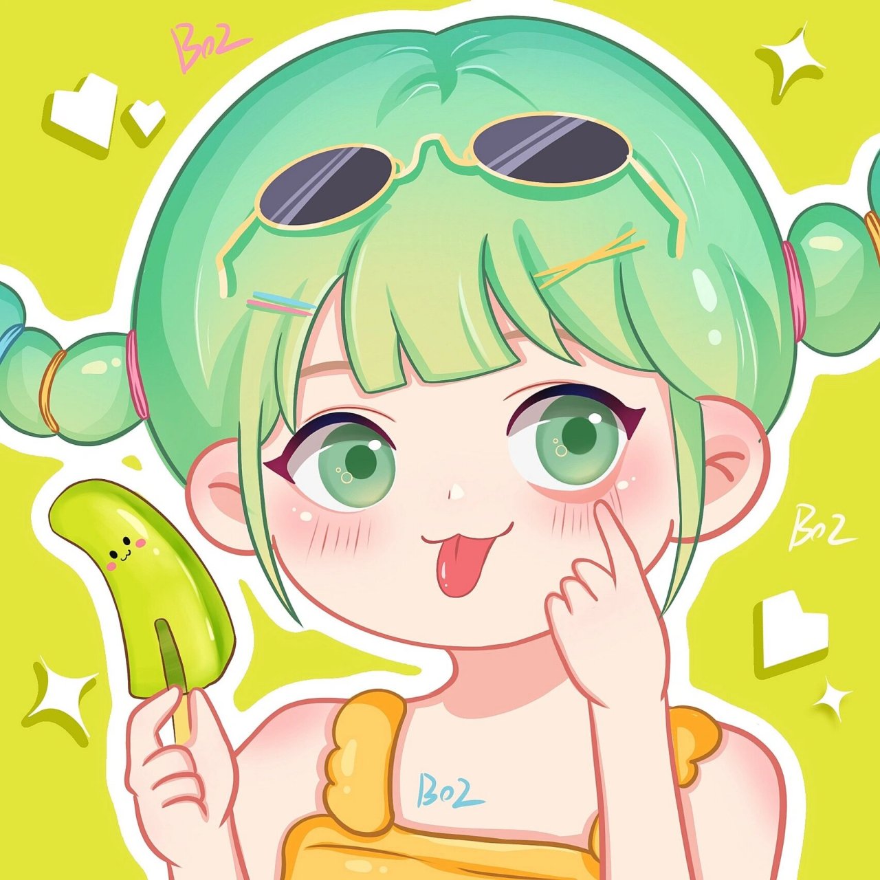 雪糕拟人第一弹|绿舌头雪糕98 小时候夏天必备的绿舌头 童年回忆啦