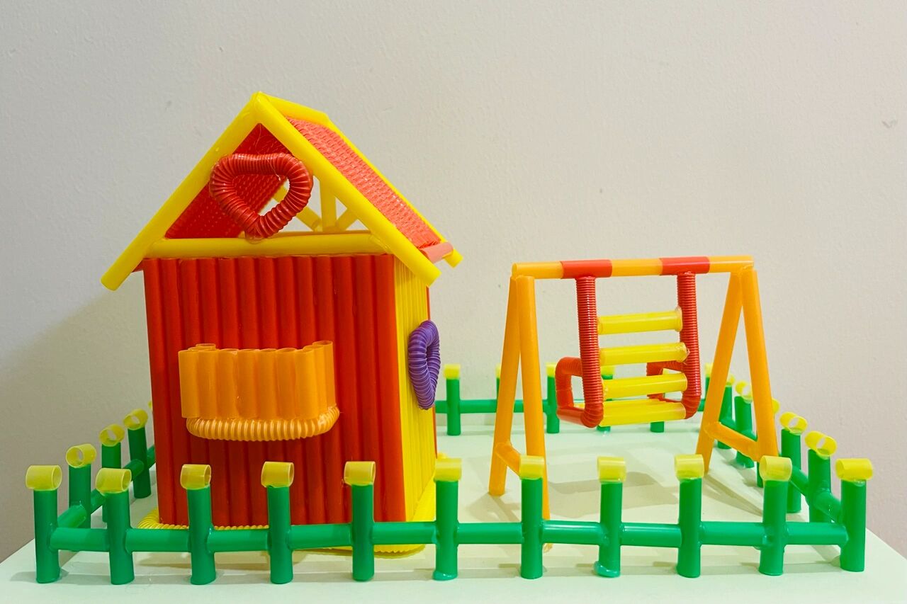 吸管手工制作 温馨小屋