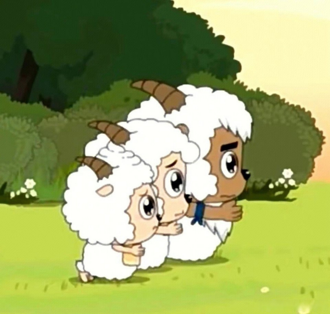 歪嘴战神喜羊羊. 真正的草原三剑客,卖的了萌耍的了酷