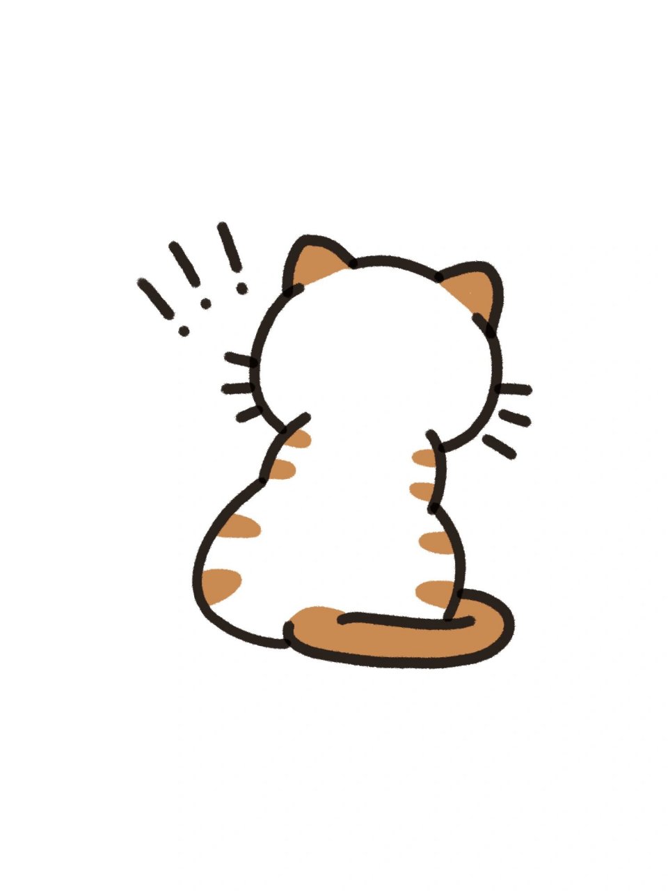 千姿百态的q萌小猫咪93/卡通简笔画 你喜欢哪种状态下小猫咪93