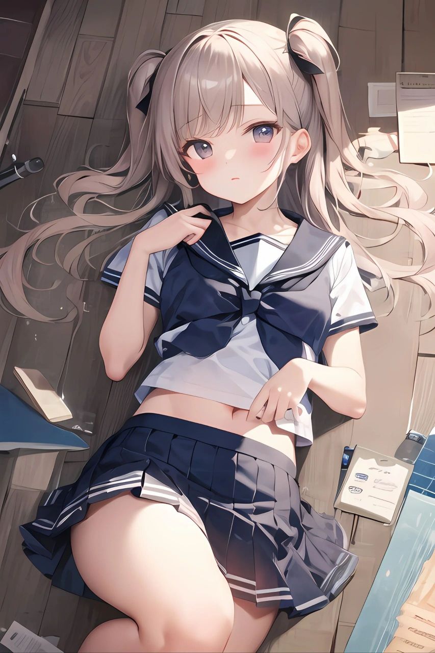 双马尾短裙jjk水手服/ai绘画