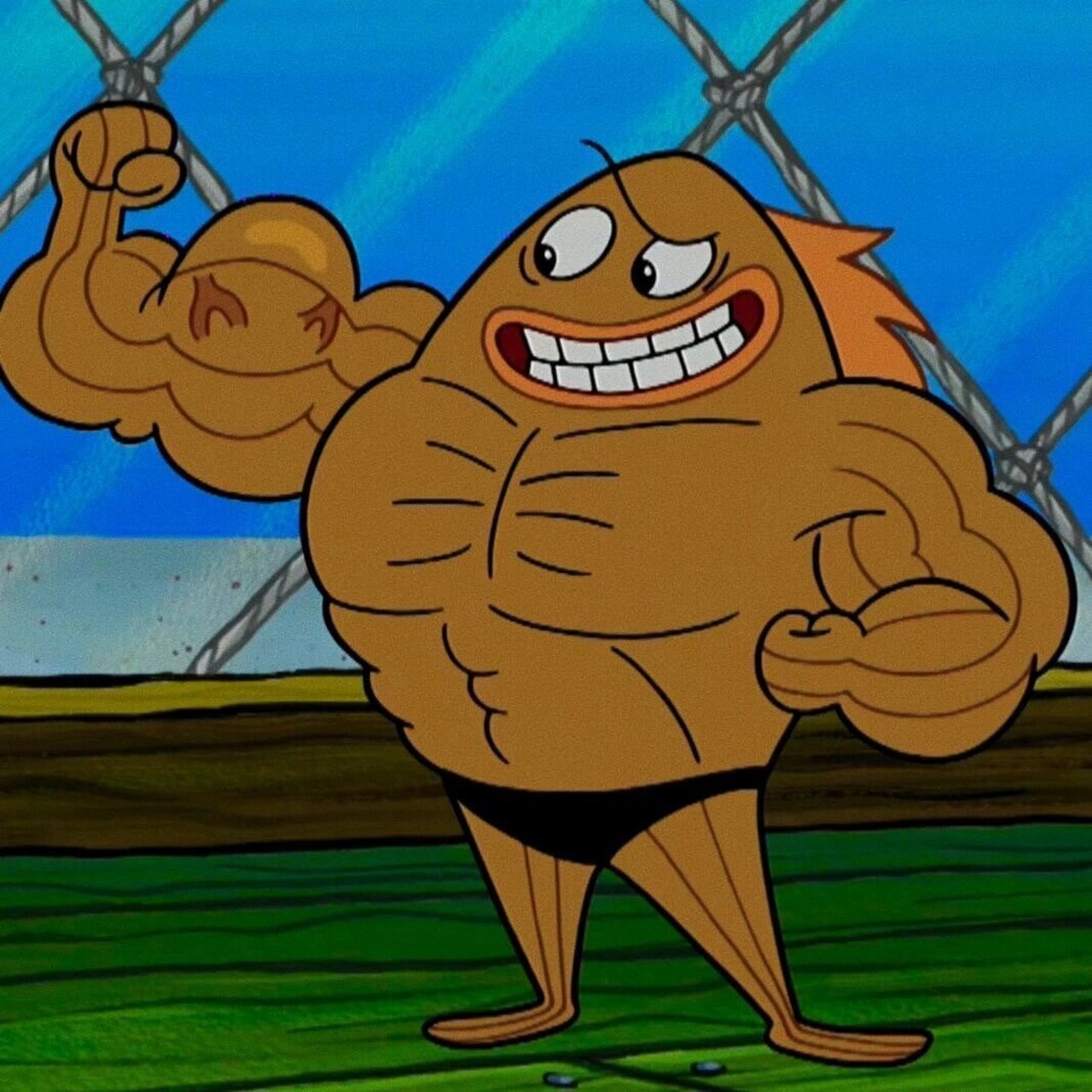 比奇堡智慧路人鱼头像,我先换为敬06 迷离的眼神,充满智慧的微表情