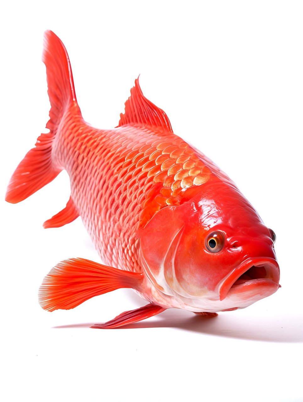 绘画素材364:红鲤鱼