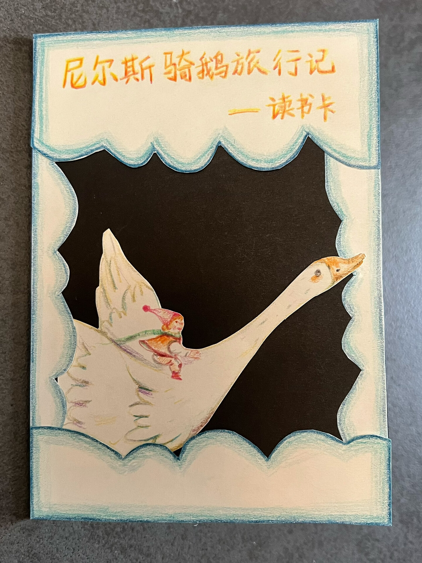 《尼尔斯骑鹅旅行记》读书卡