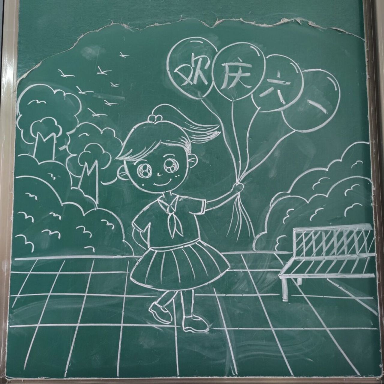 黑板粉笔画教程简单图片