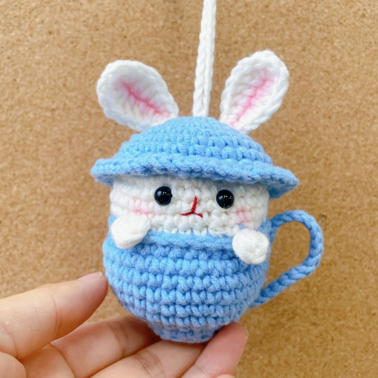 钩织00茶杯兔蛋套蛋袋(附图解) 金主的新叫法蛋笼子98 	 图解来自