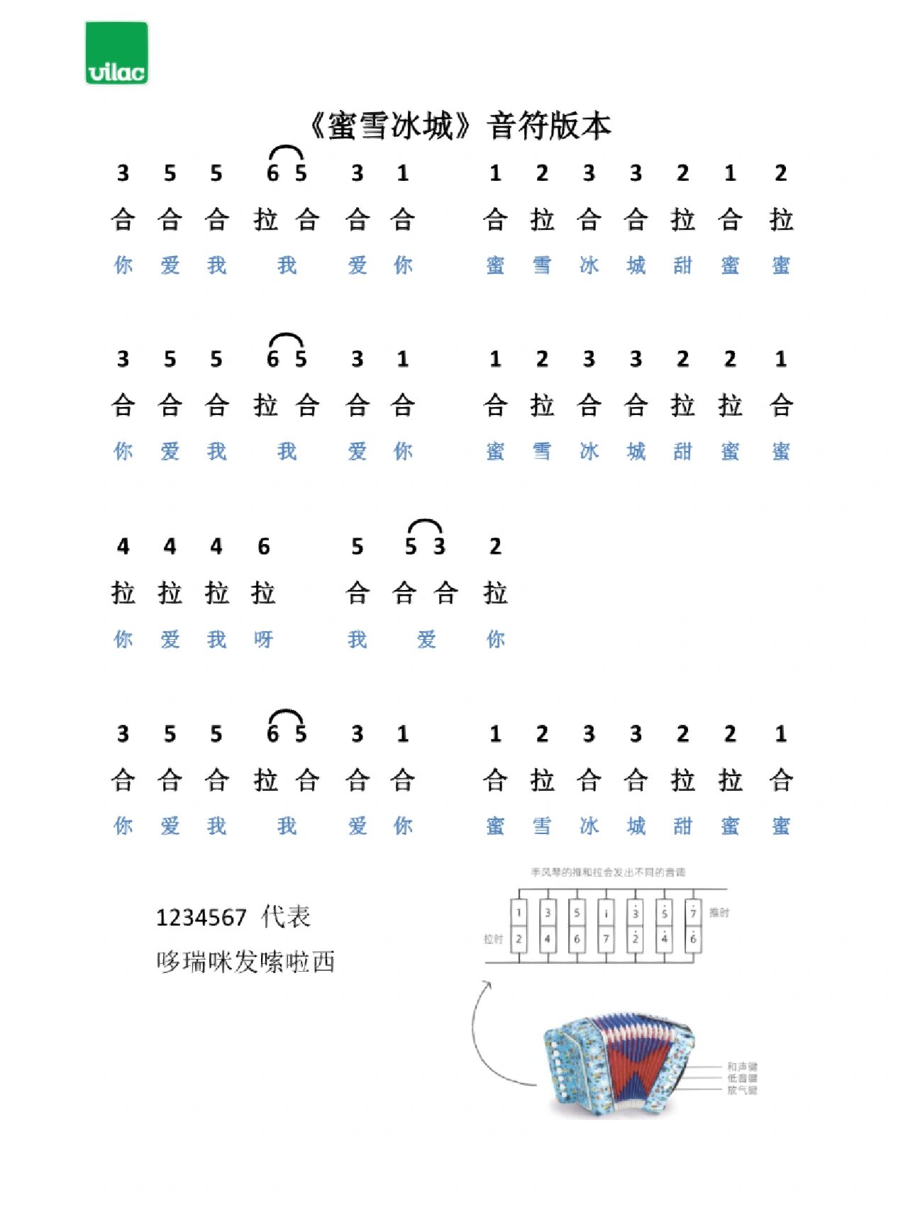 钢琴谱简谱蜜雪冰城图片