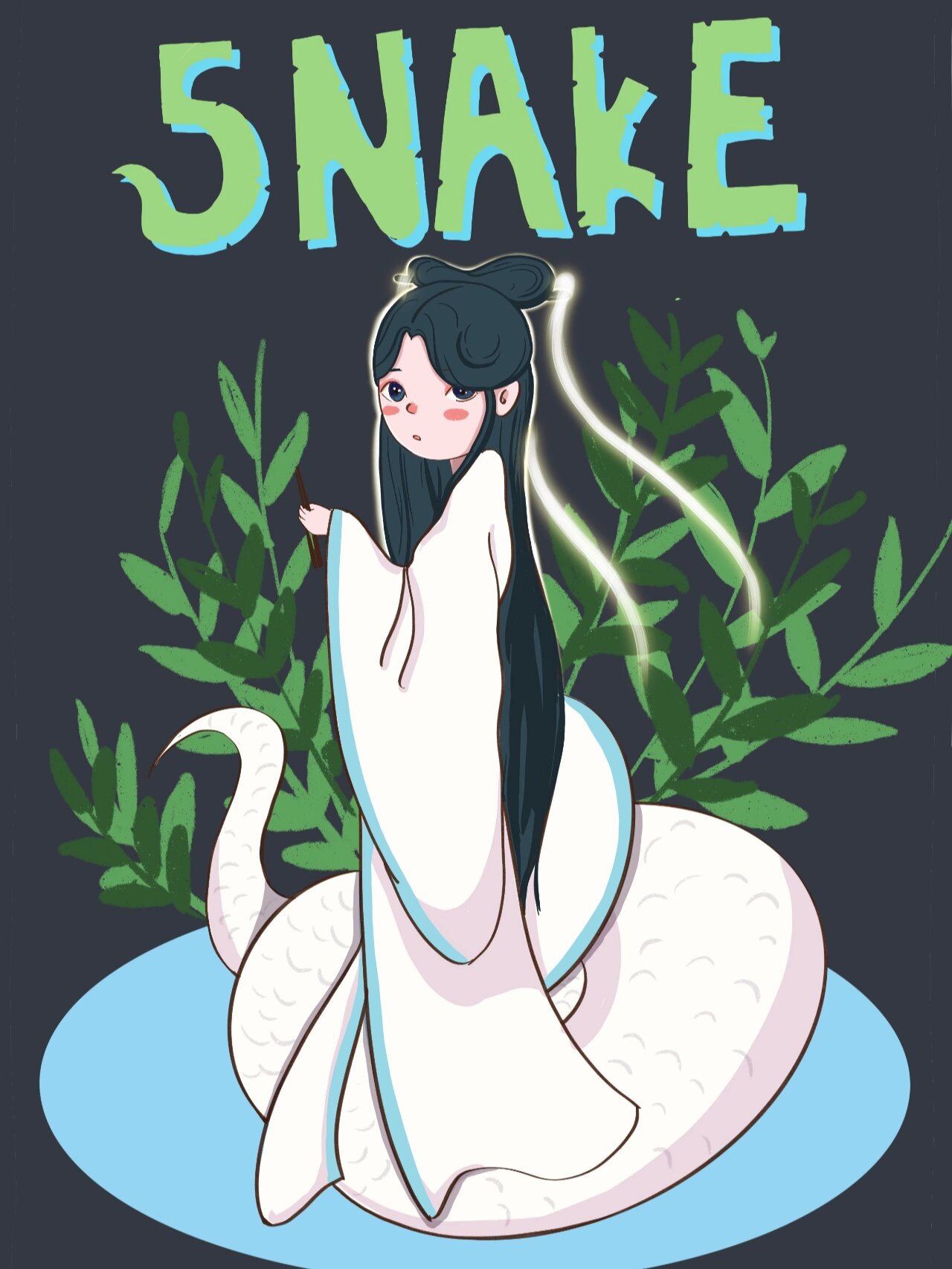 手绘练习|画个白娘子