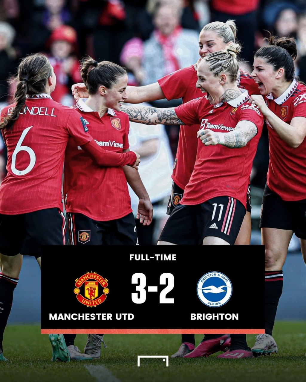 曼联晋级女足足总杯决赛7815  #曼联女足3比2布莱顿女足