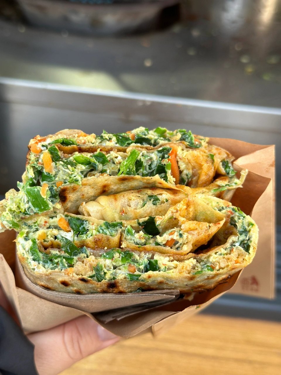 想好久的夏邑煎馍终于吃上啦 打包几份带回家 	 99夏邑男馍优质煎馍