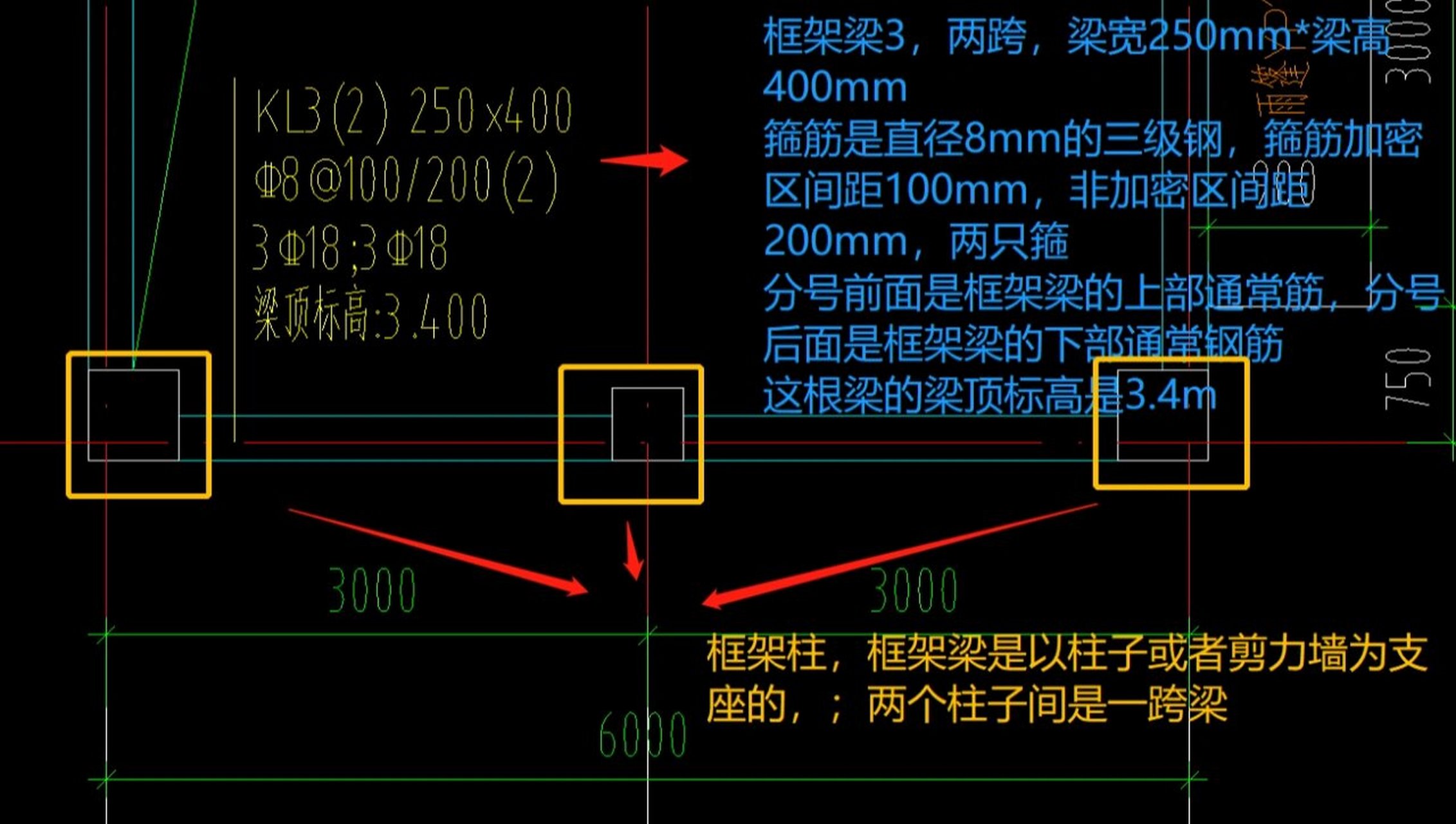 框架梁平法施工图图片