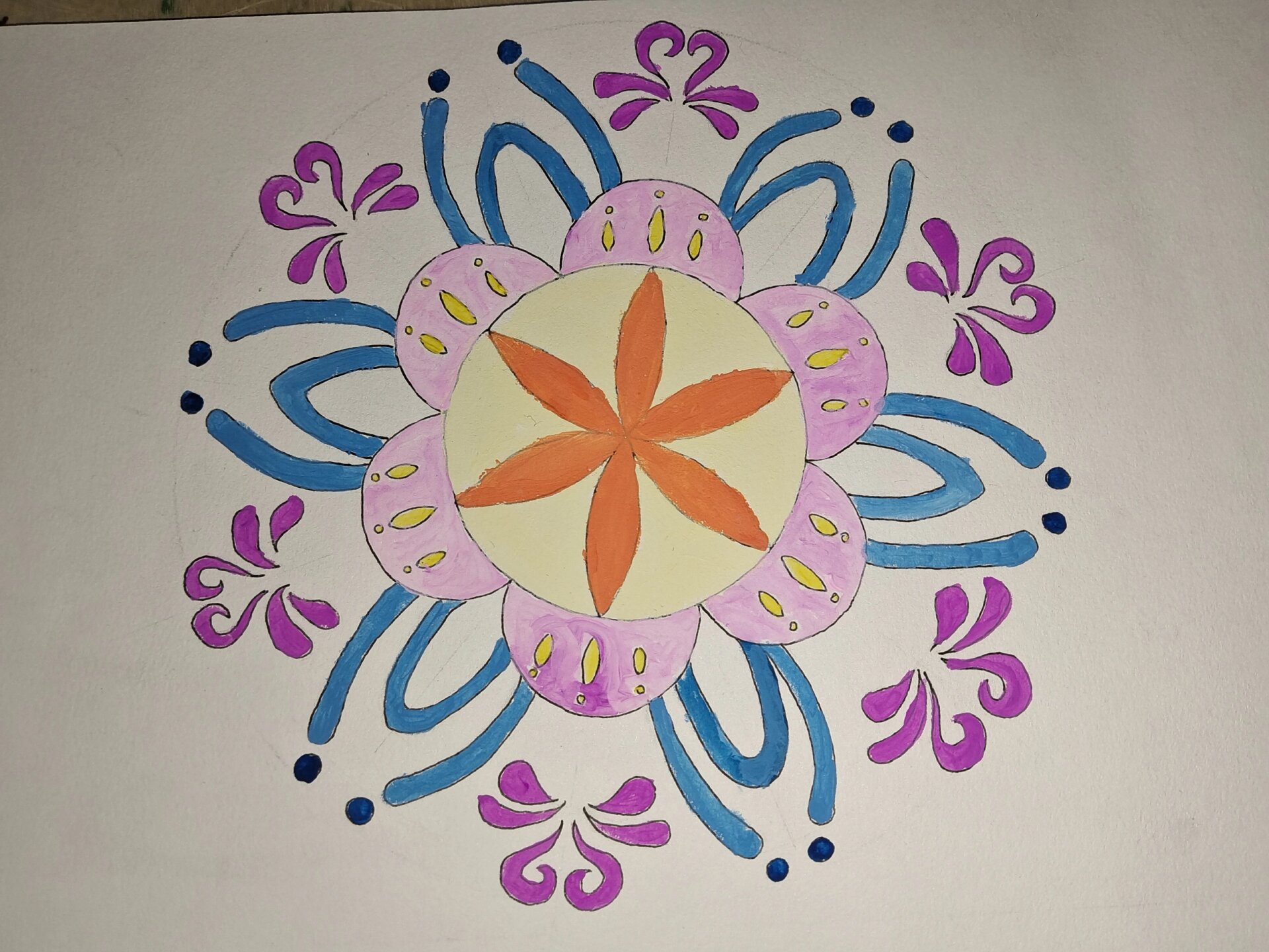 旋转式纹样 #纸艺# #图案# #学前教育# #旋转# #纹样