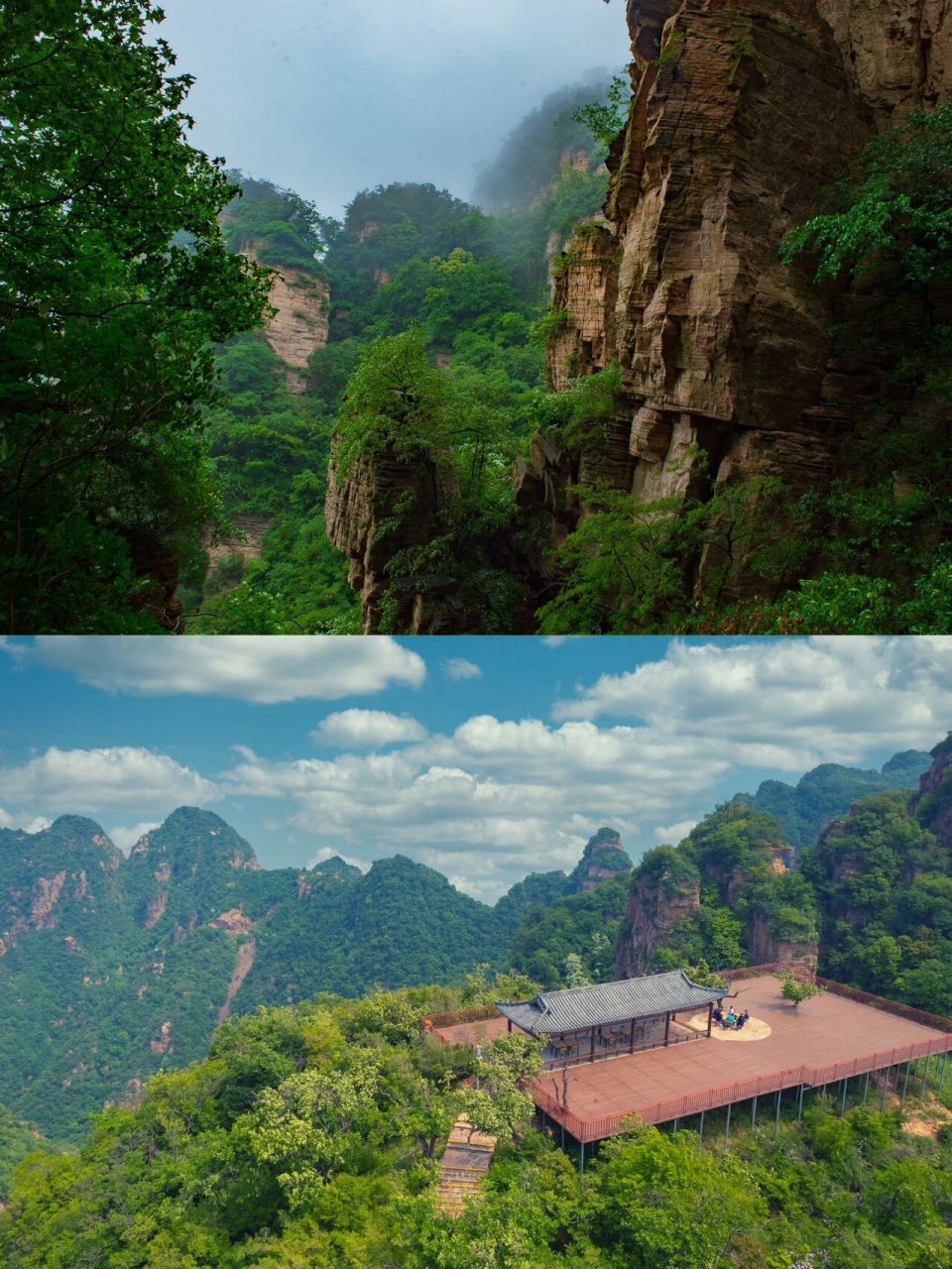 位于三门峡渑池境内,从郑州出发三小时左右到达,景区有游览车,就算带