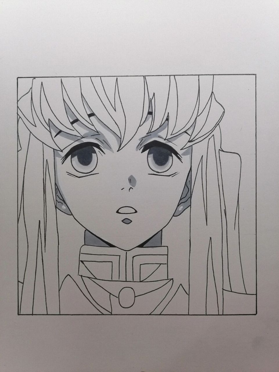 霞柱过程 #鬼灭之刃# #手绘教程# #霞柱