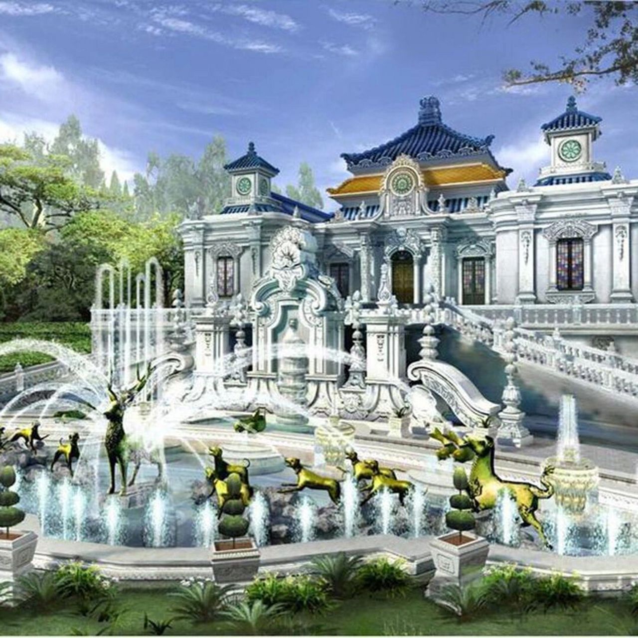 圆明园40景观之二 |大水法和观水法 7415据说,原先这里最初喷泉