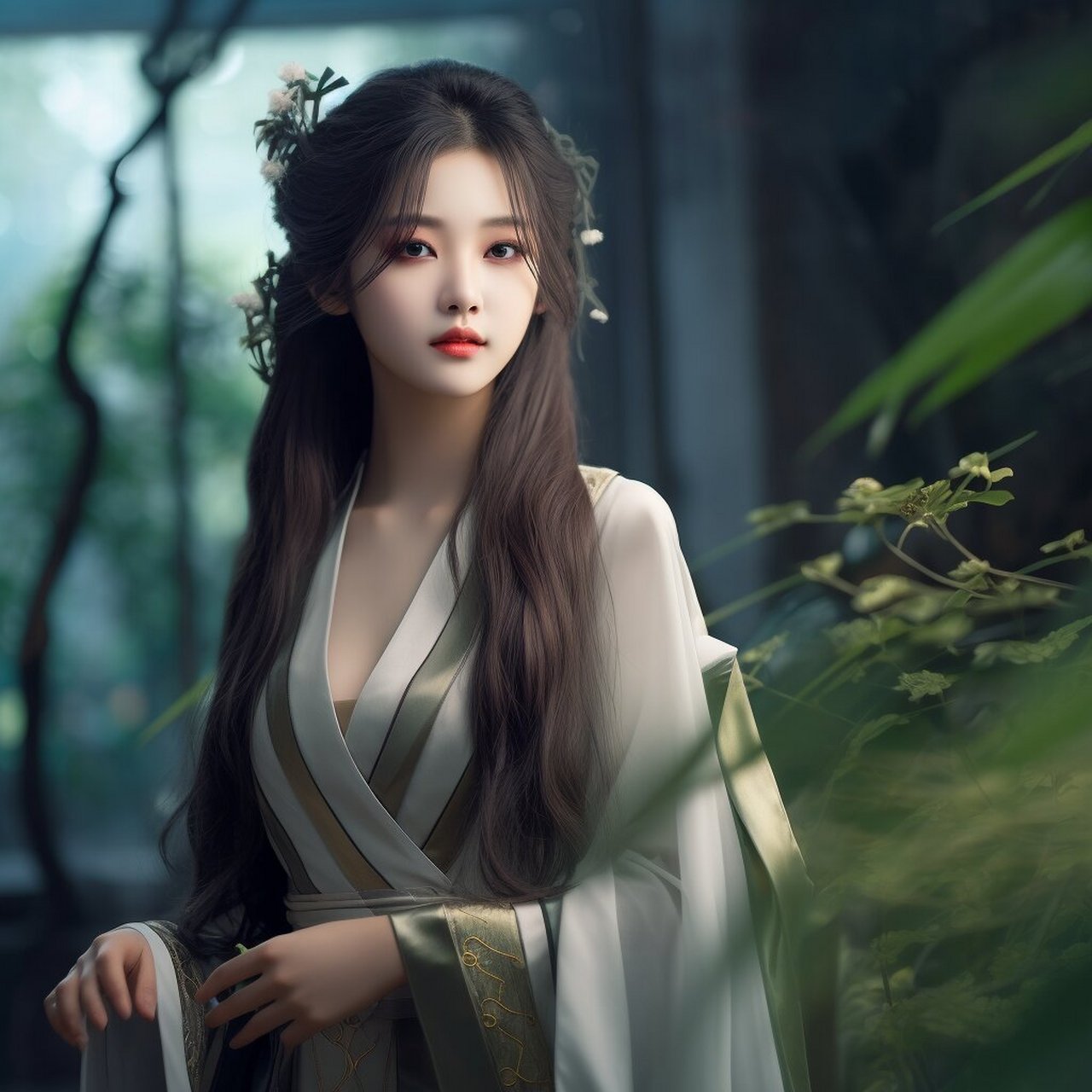 绝美古风少女头像 | 青裳 翠色轻裳,映那江南的水梢间, 你可知道,我为