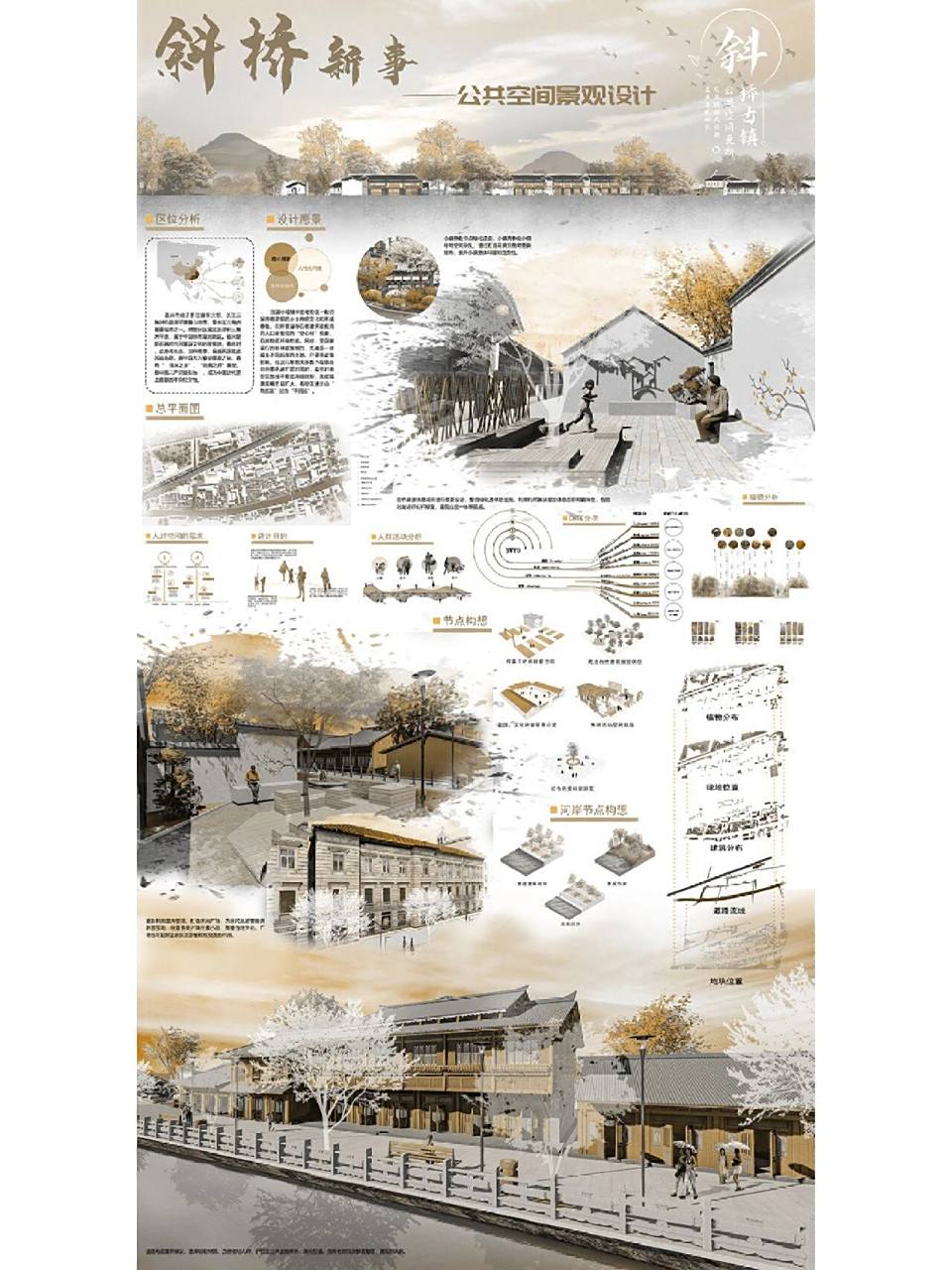 展板设计,景观公共空间展板