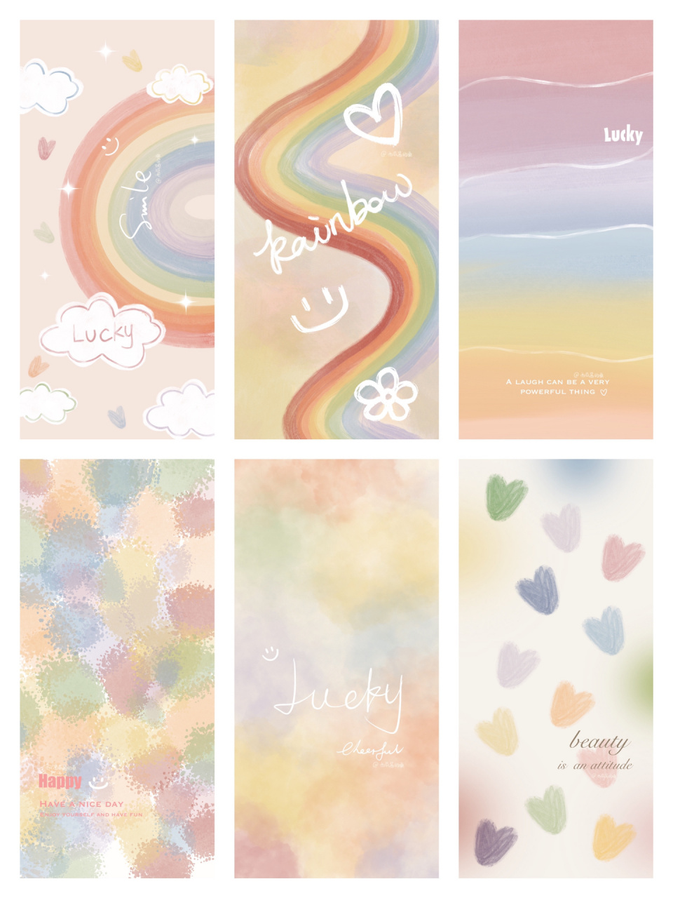 原创壁纸|彩色系列|彩虹|治愈|极简