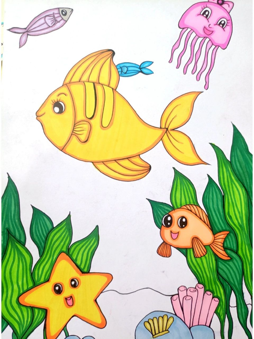 创意儿童画——海底世界969599 海底世界里有哪些神奇的场景呢.