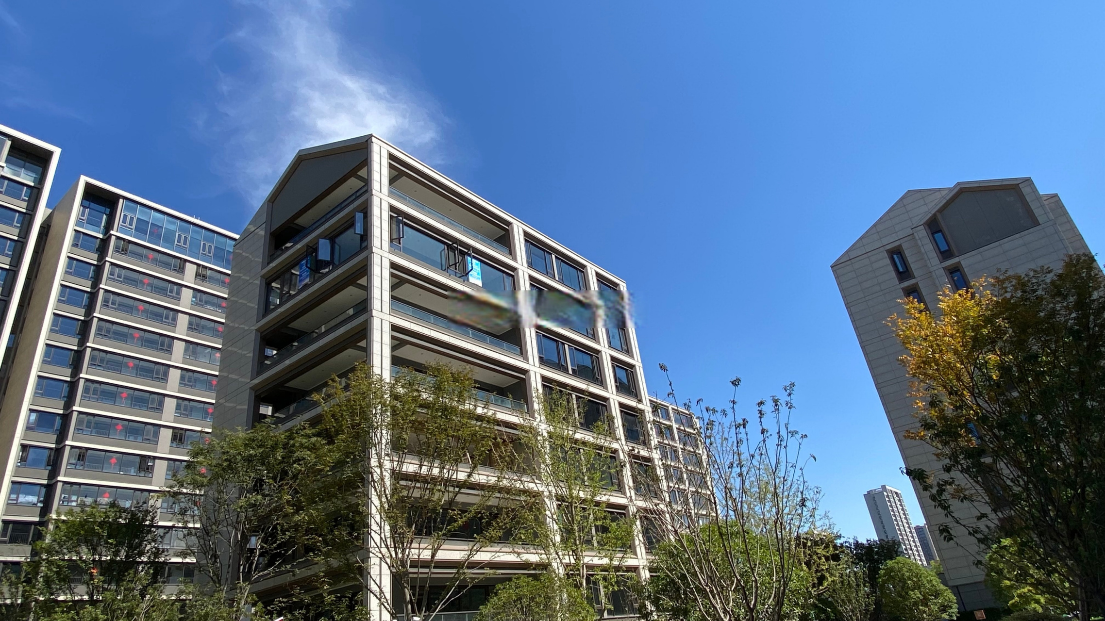 227平米,8层真洋房,总共只有14套房源,1层1户,l形超大阳台,融创滨湖印