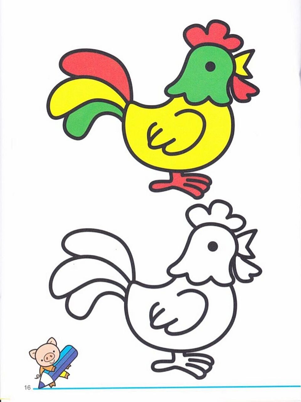 300页超萌的宝宝卡通涂色图 95300页超萌超可爱的宝宝卡通涂色图