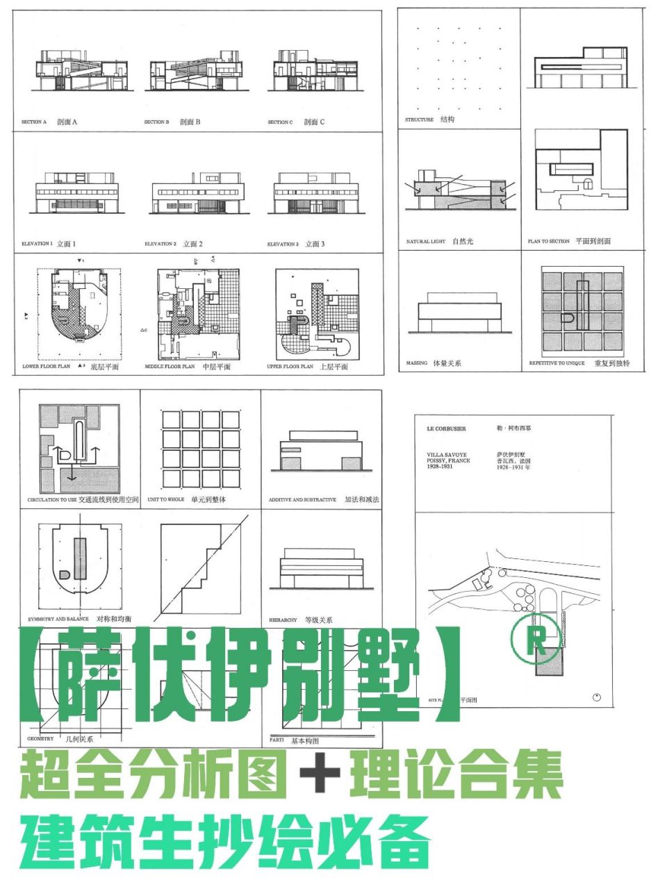 经典建筑分析02——萨伏伊别墅 99 建筑名称:萨伏伊别墅the villa
