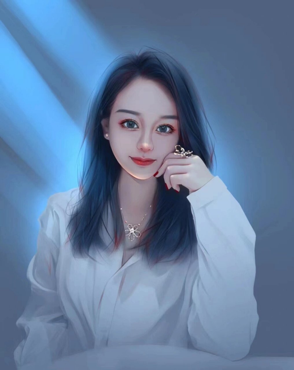 画一个高冷的女生手绘头像 气质美如花 绘画日常分享 分享一组高冷的