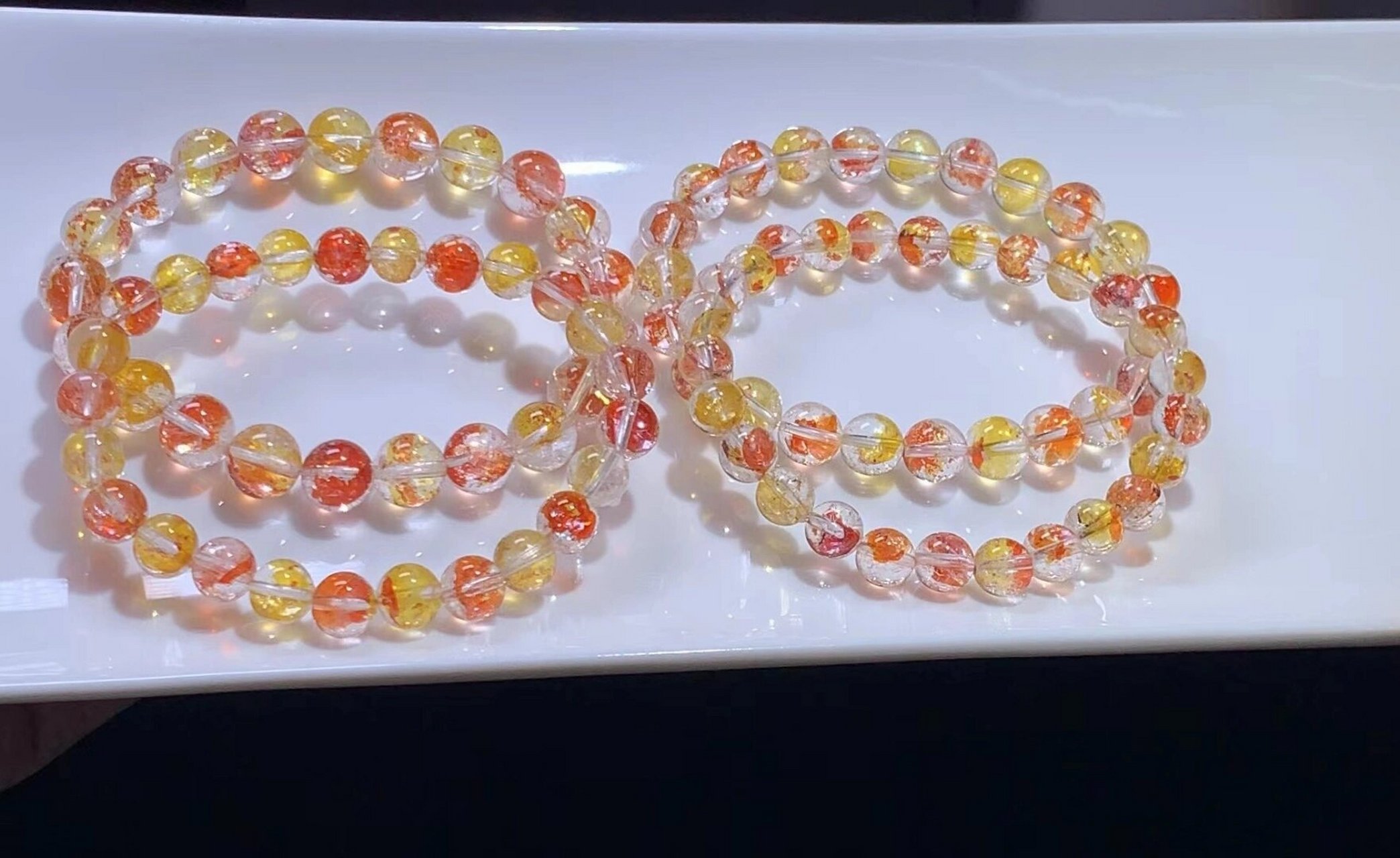 是一眼心动啊💗 锦鲤胶花 锦鲤富体 🌸🌸🌿🌿 胶花水晶,是