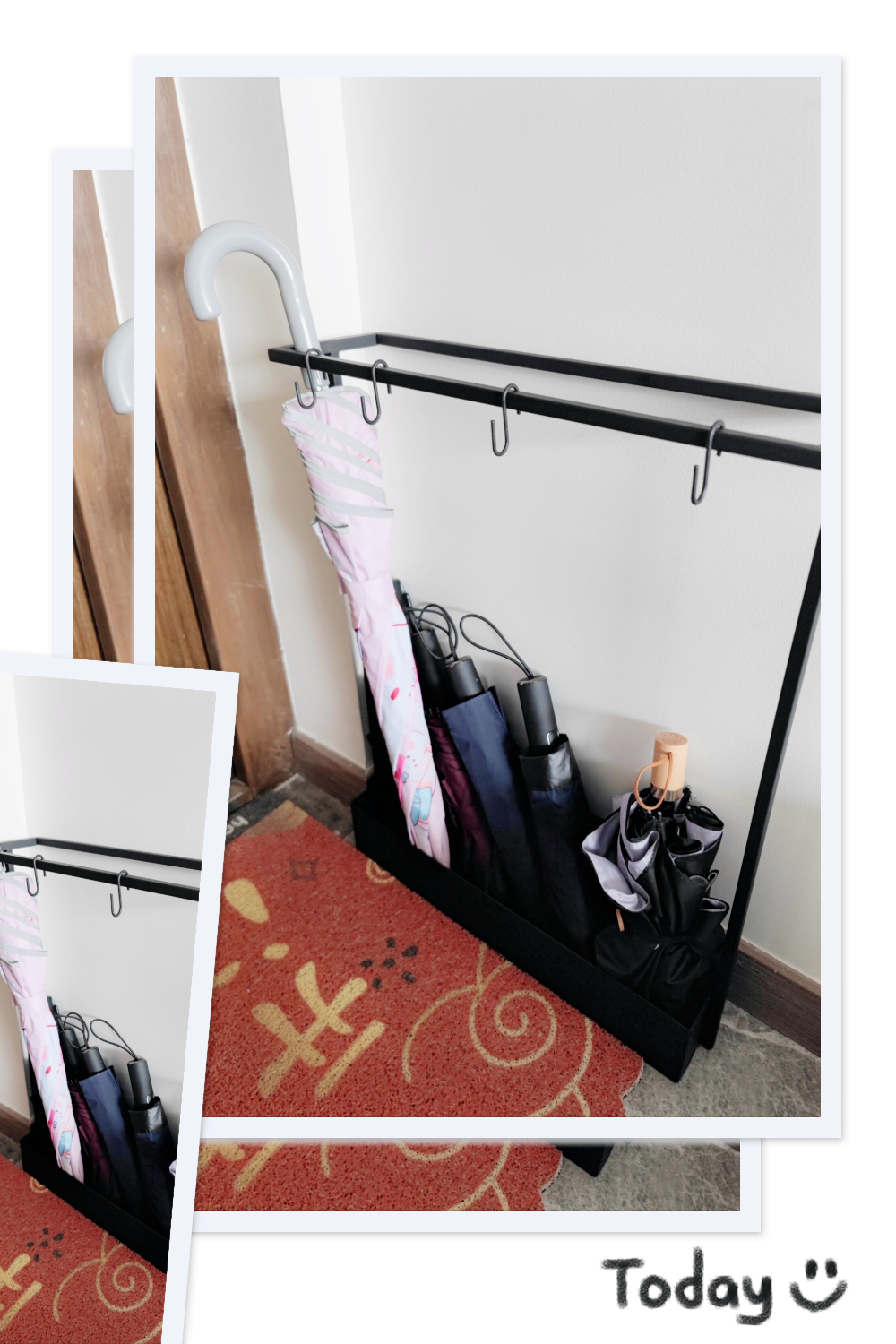 极窄雨伞收纳架完美适配 10cm 门缝 严丝合缝的快乐,你值得拥有!