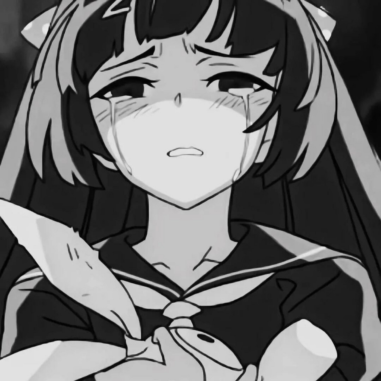 动漫头像,伤感,不开心 没有不会不喜欢动漫小姐姐吧