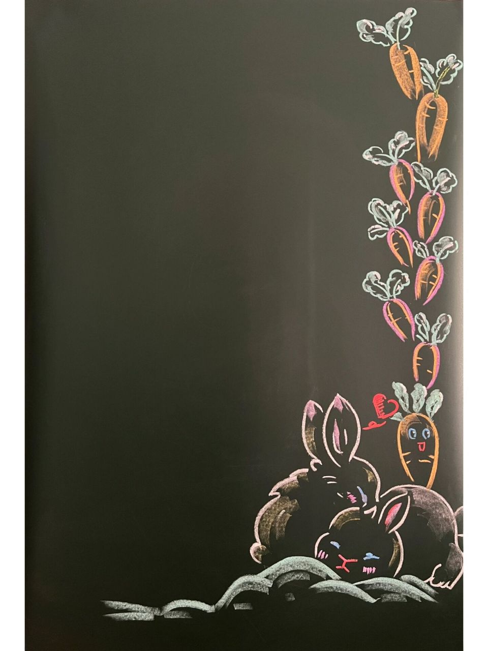 黑板报可爱 黑板报花边一小兔子92和胡萝卜09