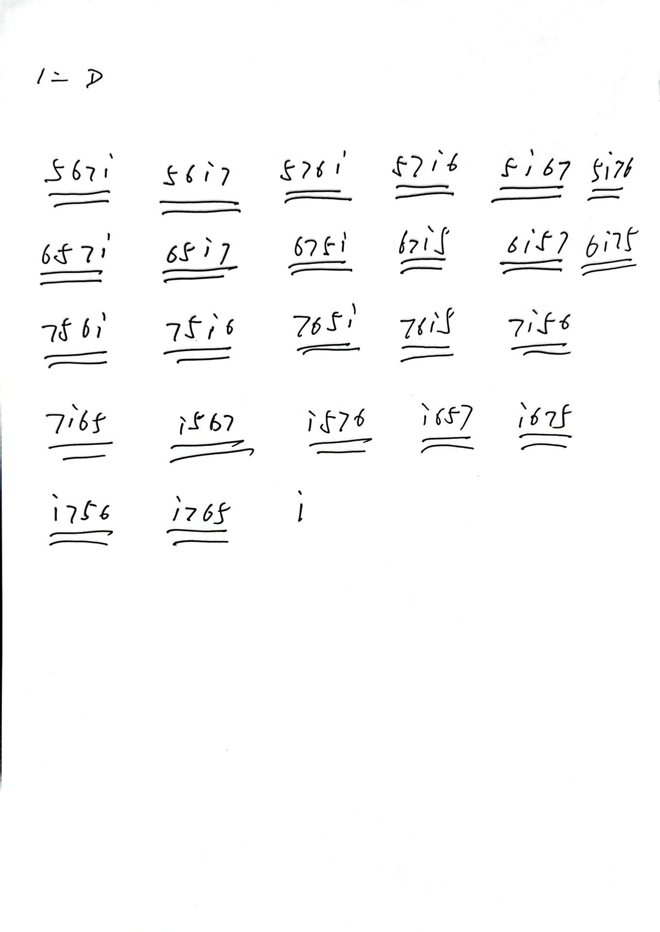 琵琶24指序 d调版