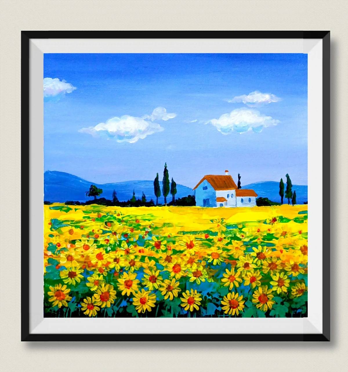 简单又好看的水粉风景画,适合1年级及以上的学生绘画学习,帮助练习