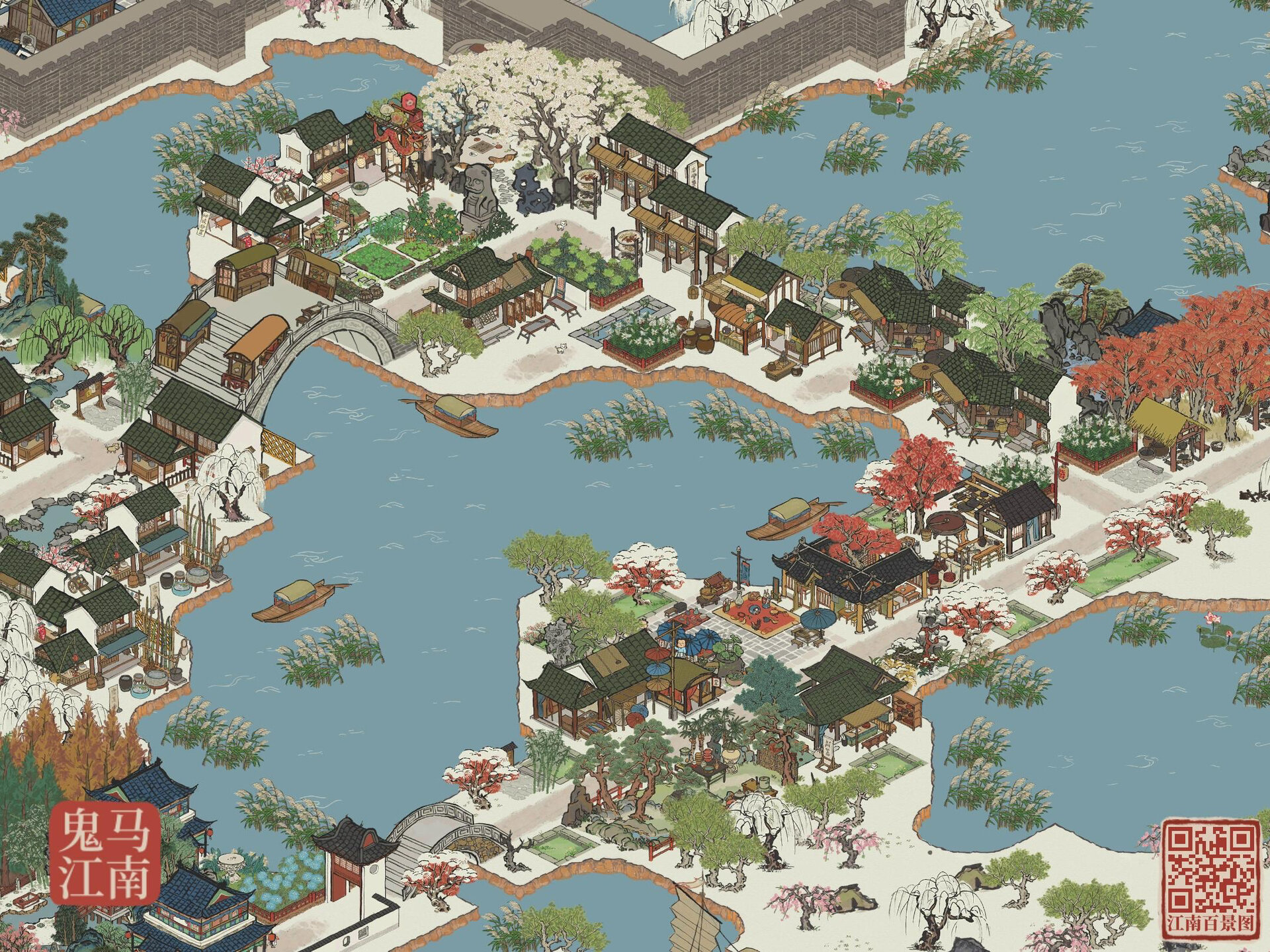 江南百景图 苏州府布局 挣钱商业街