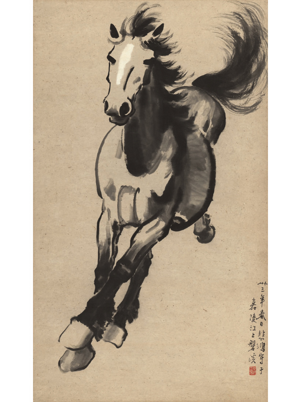 徐悲鸿的马 徐悲鸿,汉族,原名徐寿康,江苏宜兴市屺亭镇人.