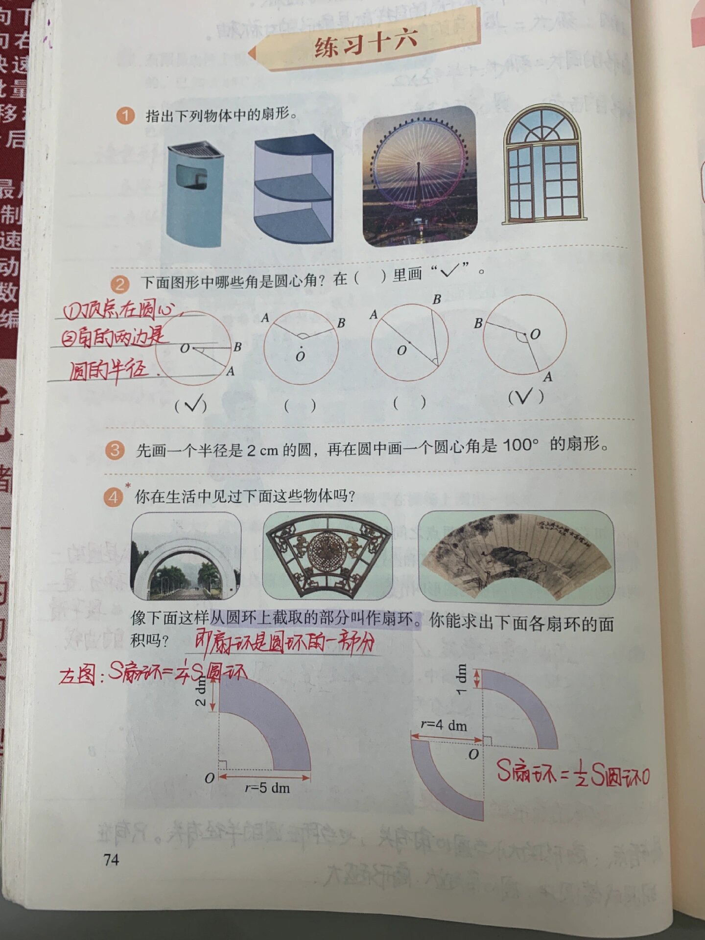 人教版六上数学第五单元扇形,确定起跑线 总算是复课了