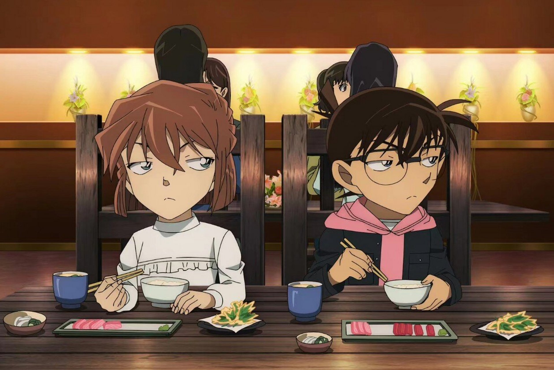 柯南和灰原哀在这部新剧场版里居然亲上了75 在最新的剧场版《黑铁