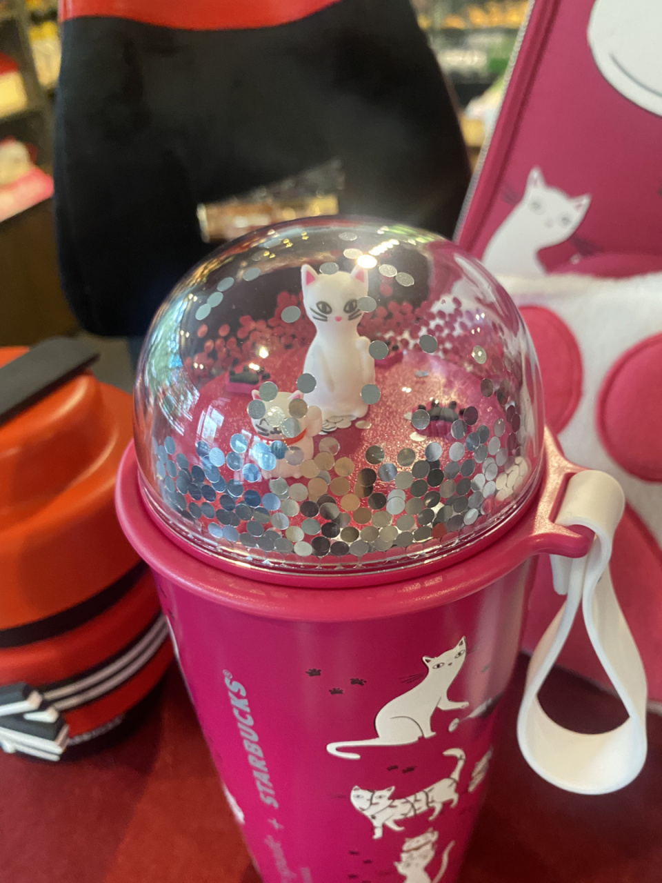 星巴克是懂挣钱的 猫咪款杯子92 猫咪款包包 #星巴克# #星巴克新品