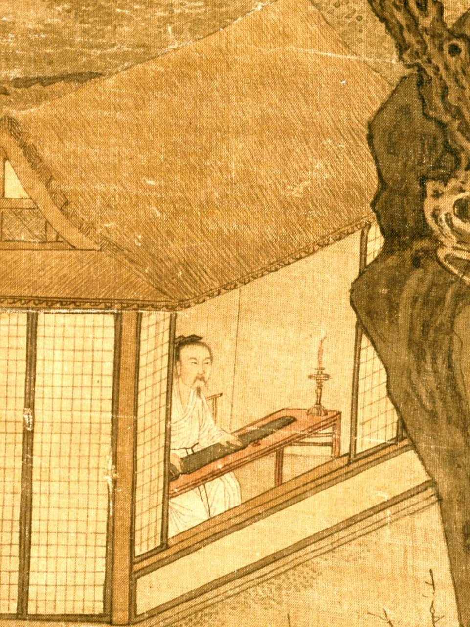 分享古画中的古琴 第三篇周文矩《听琴图》 ❤️想要此图🌟高清