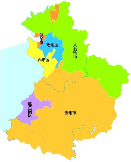营口行政区划