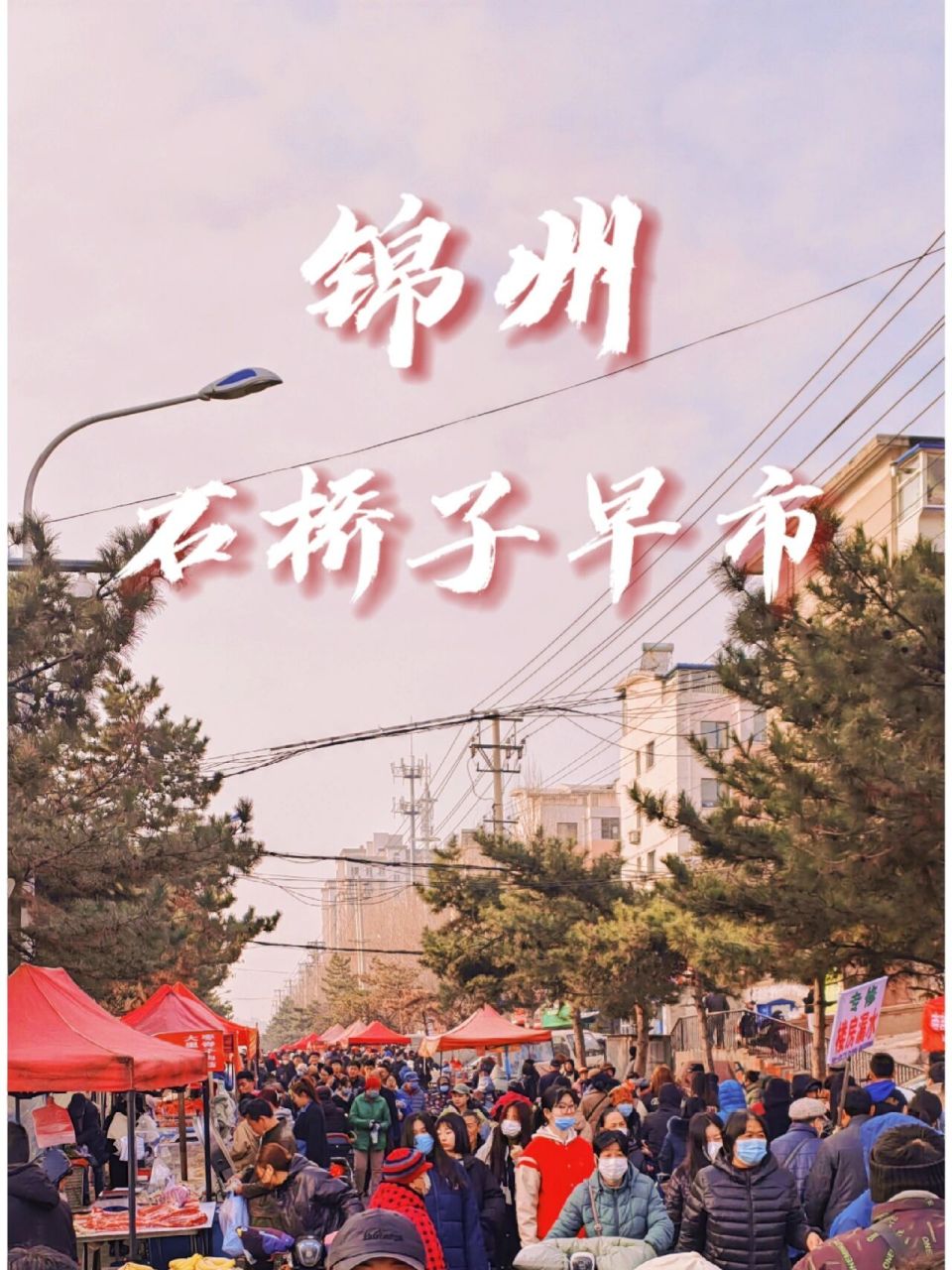 锦州早市美食指南 锦州非常热闹的一个早市"石桥子"吃饭 买菜 一网打