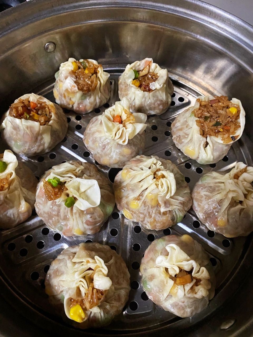 🔥烧麦这样做,方法简单,馅多皮薄,清香 这样做的烧麦不仅简单而且超