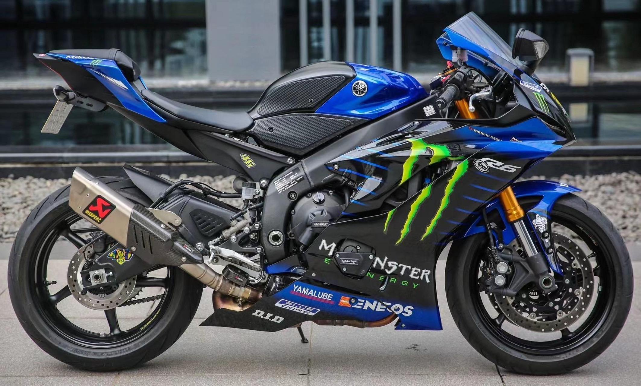 车型:雅马哈r6(赛道版) 年份:2023 改装:正品尾段天蝎,gbr防护,短尾牌