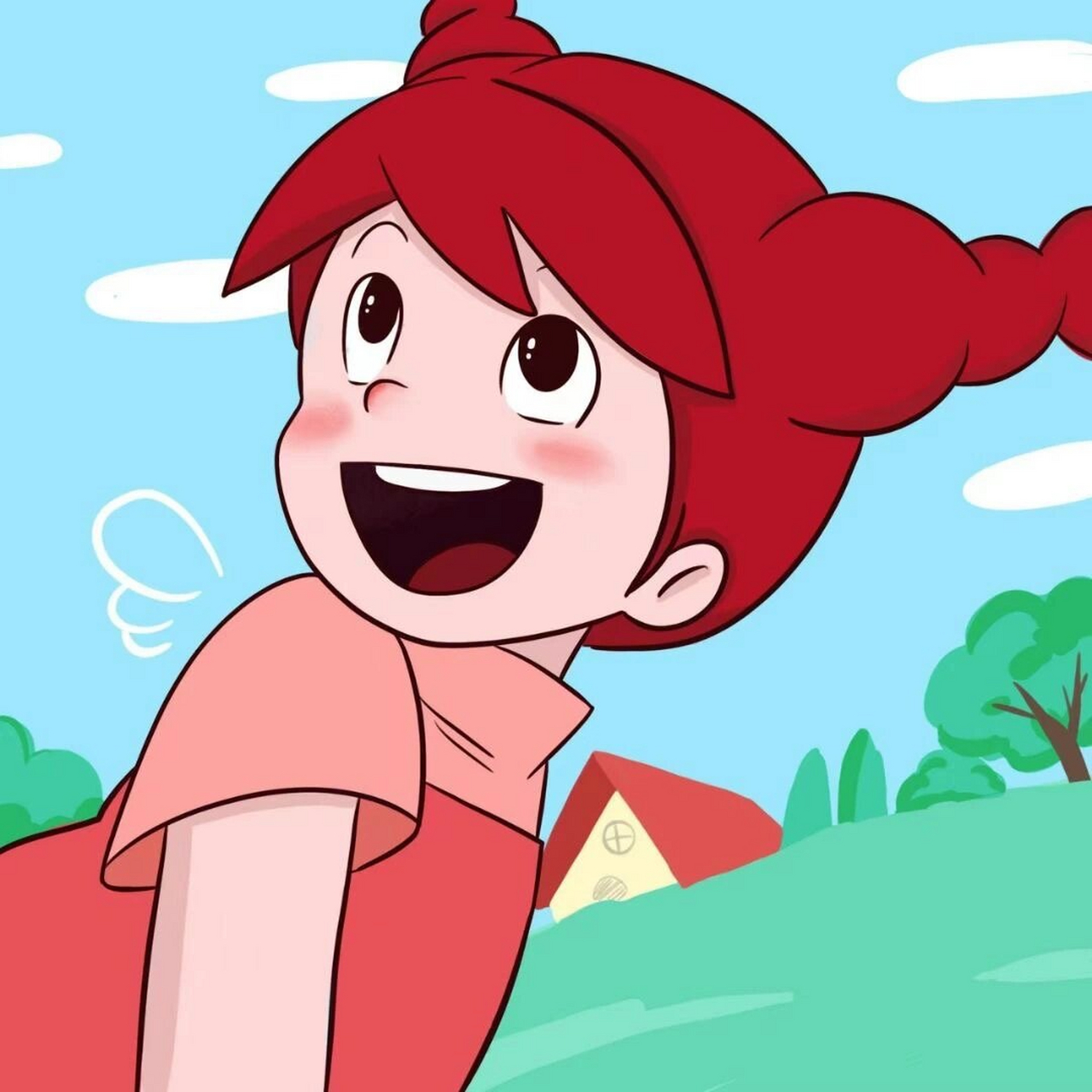 4.12红色系可爱女生动漫头像91 红色系的来啦!