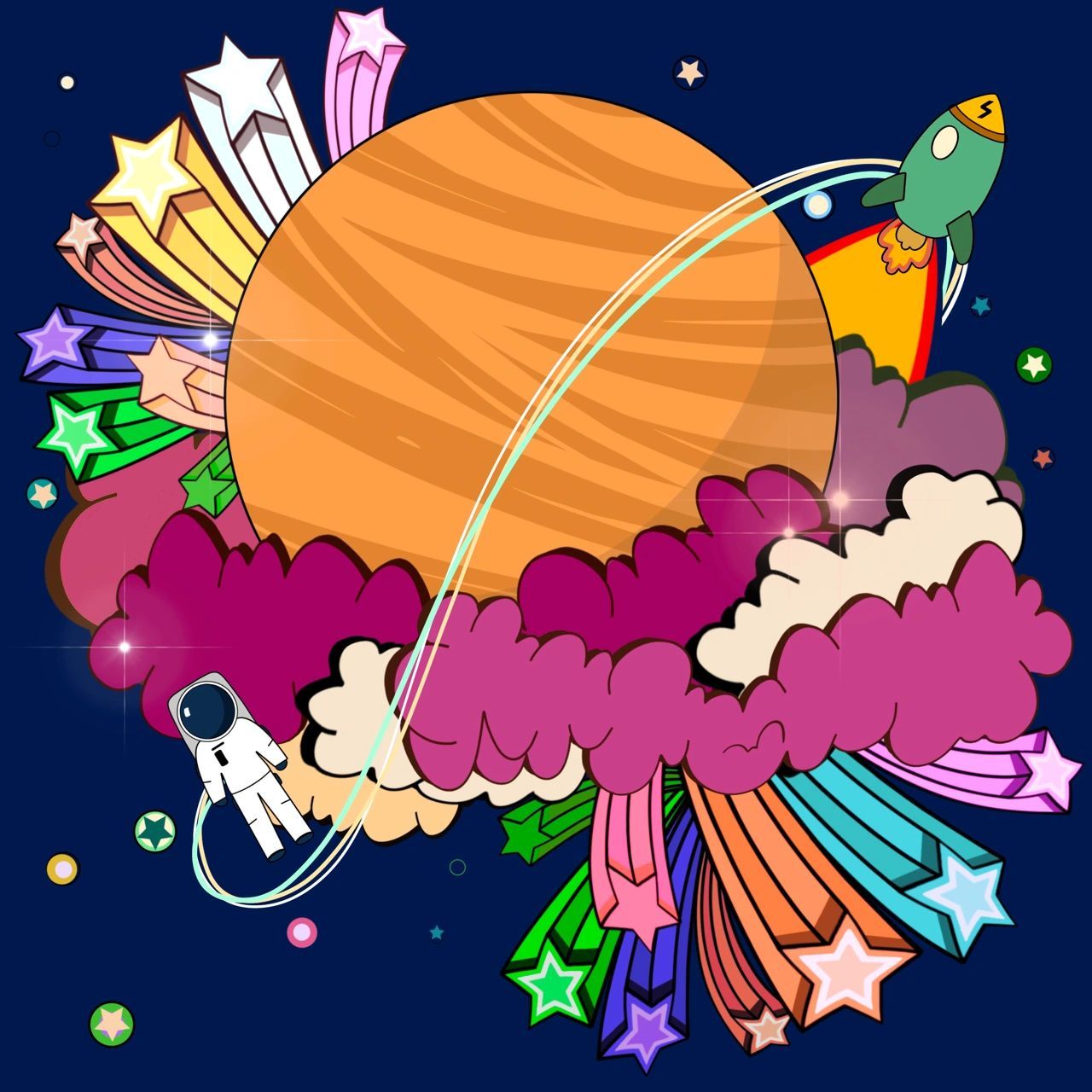 插画|宇宙飞船太空系列|part1 7215已商用7215 9215改