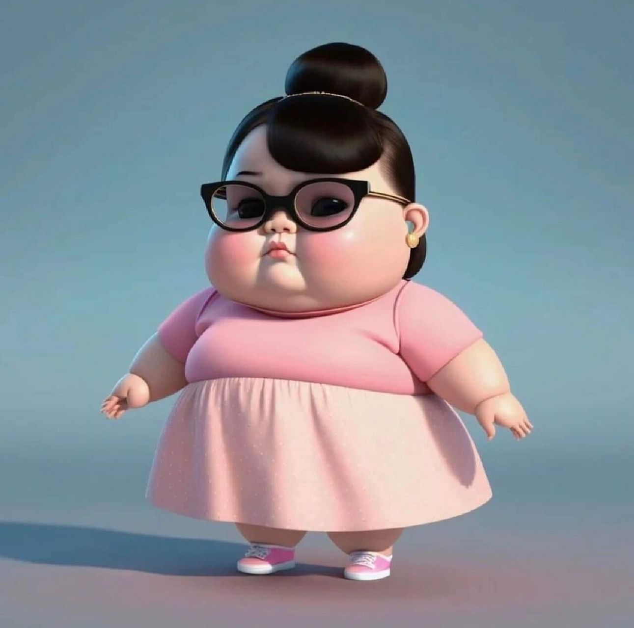 可爱胖妞壁纸7815 我不是胖,只是膨胀得来很可爱09