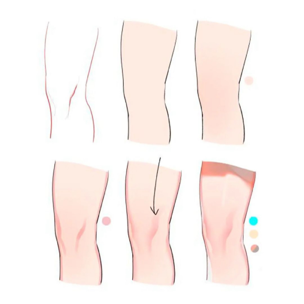 膝盖上色96    出处:ins