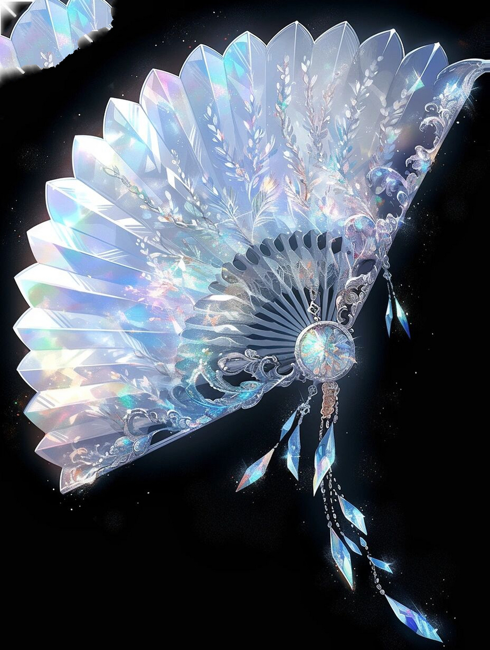 78图文设定|10款冰系扇子法宝|原创灵感自取  十个冰系扇子设定