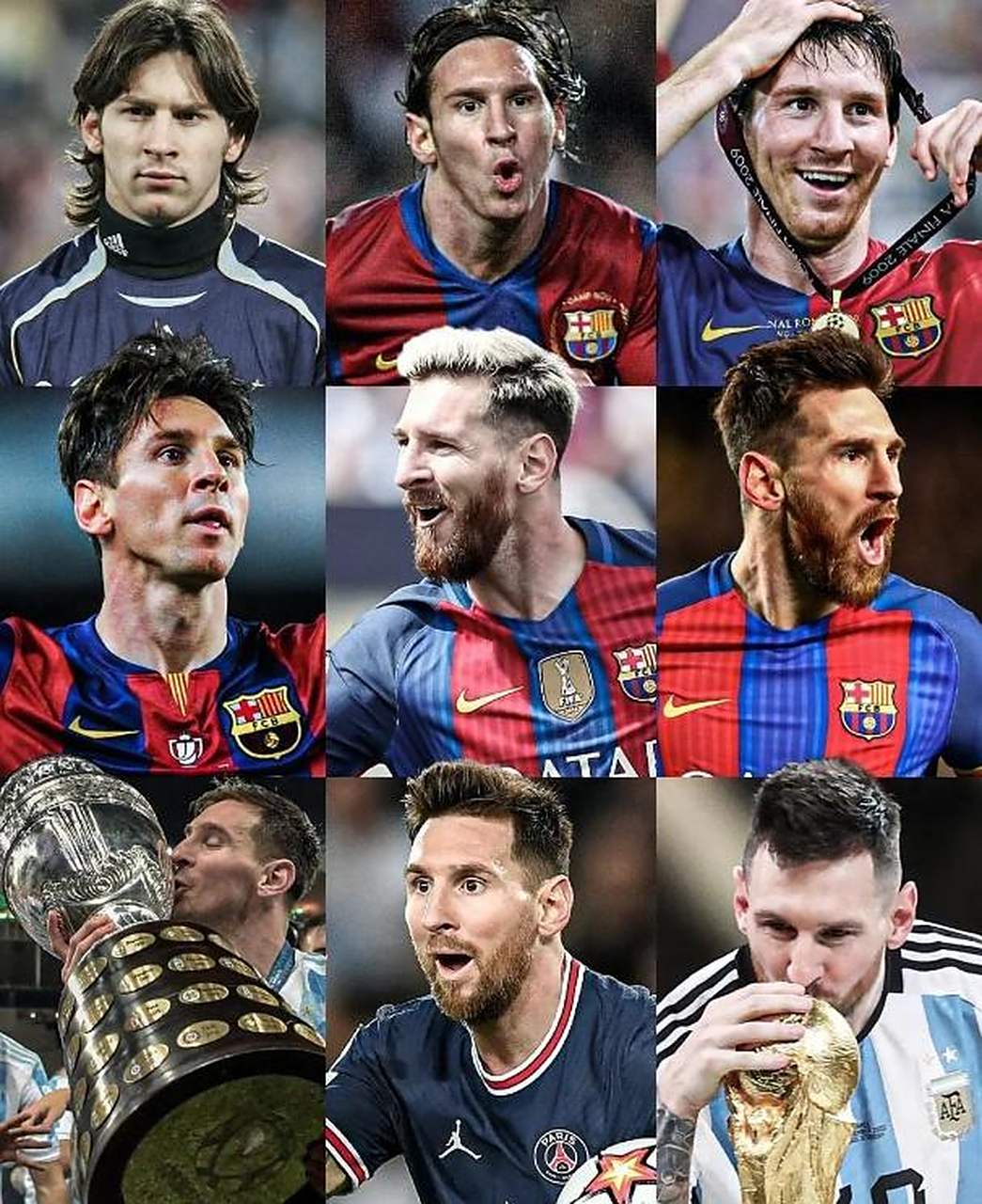 梅西的9大发型,您最喜欢哪个?