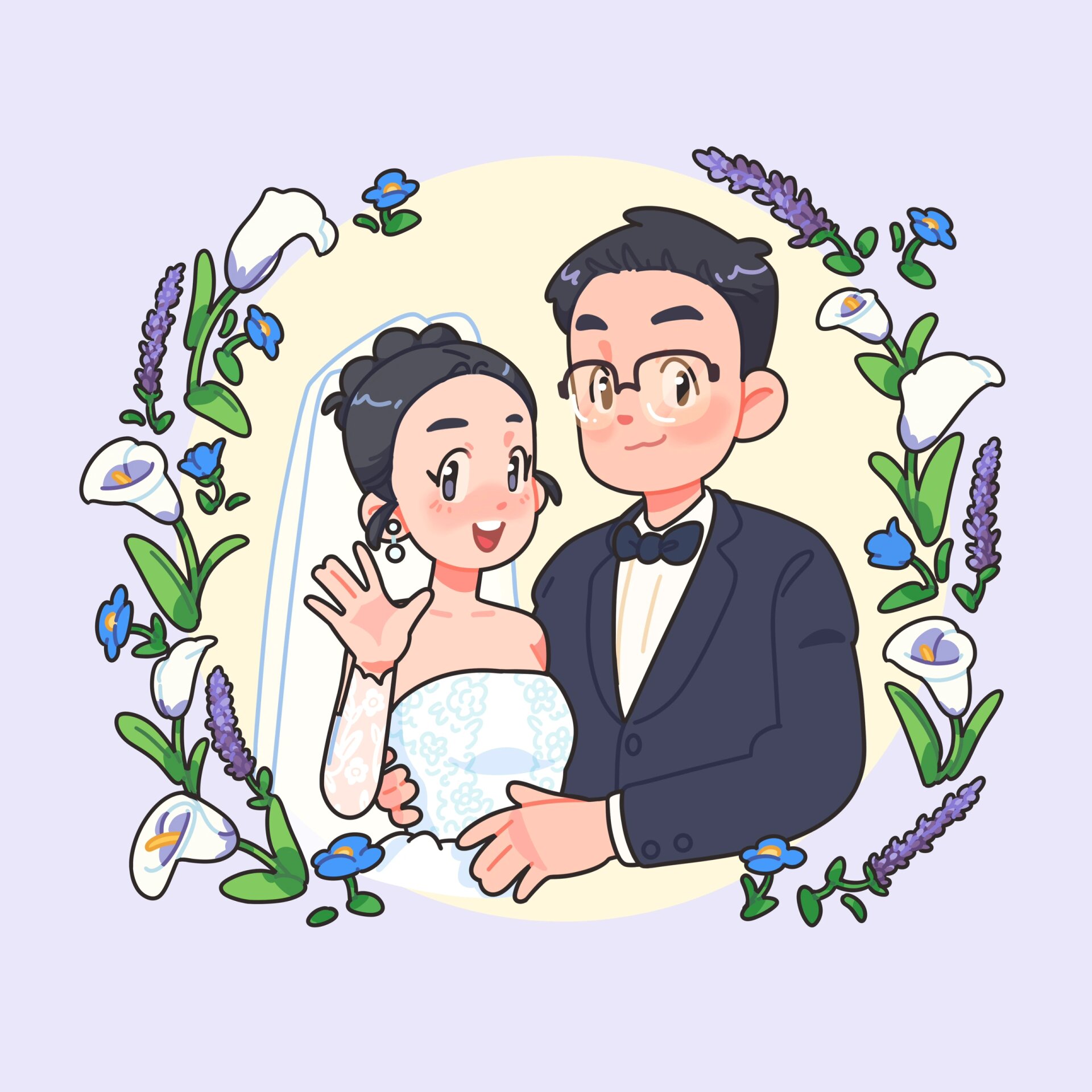 婚礼插图